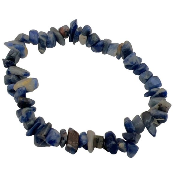 Set Of 4 Stone & Glass Bead Bracelets In Assorted Colors. B61 - Picture 13 of 16